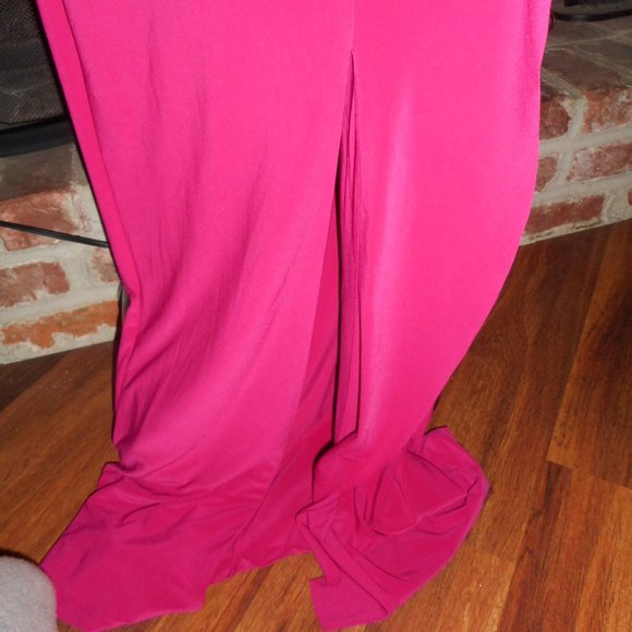 NWT Ralph Lauren Bright Berry Pink full length dress, size 6 - Picture 8 of 11